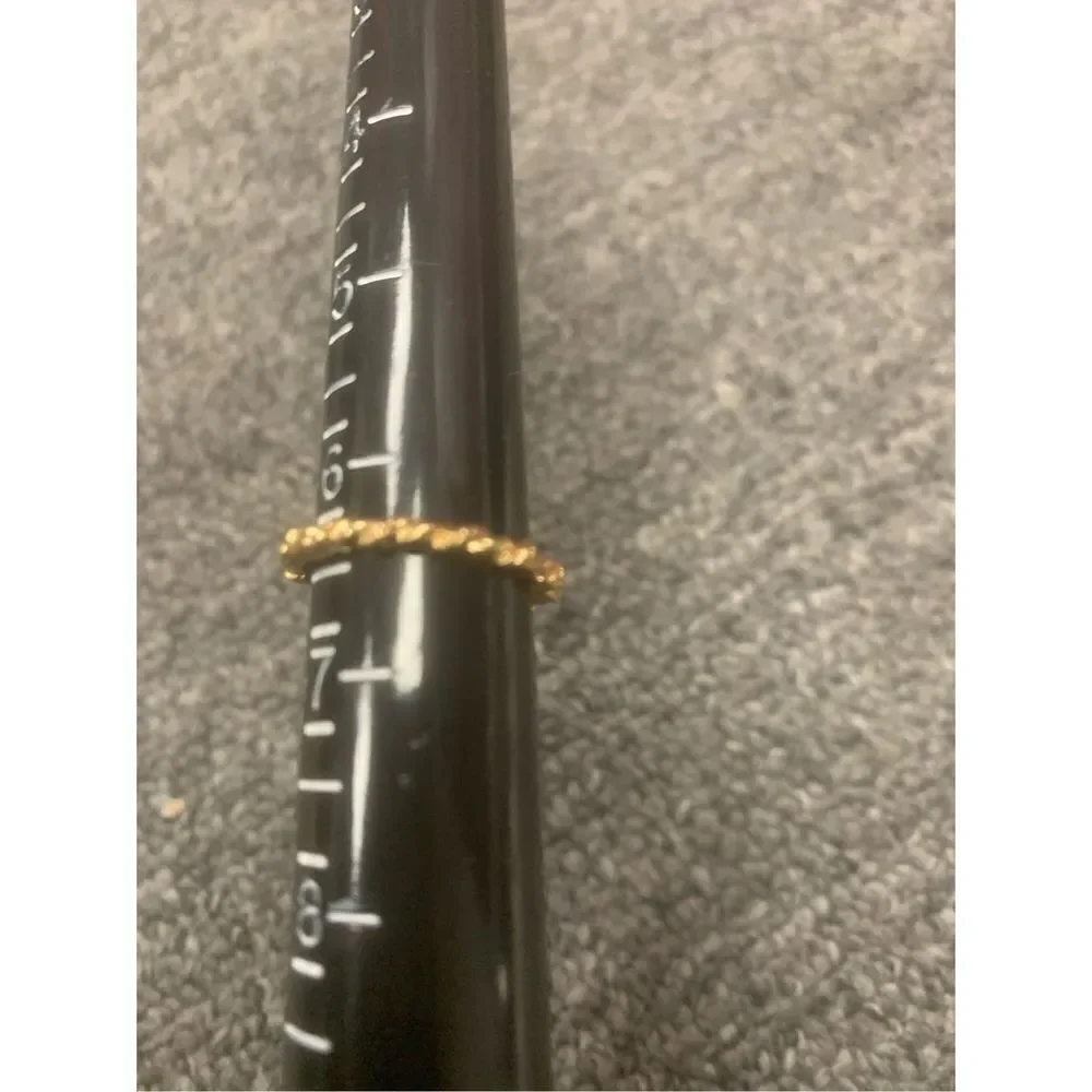 Simple Gold Textured Ring